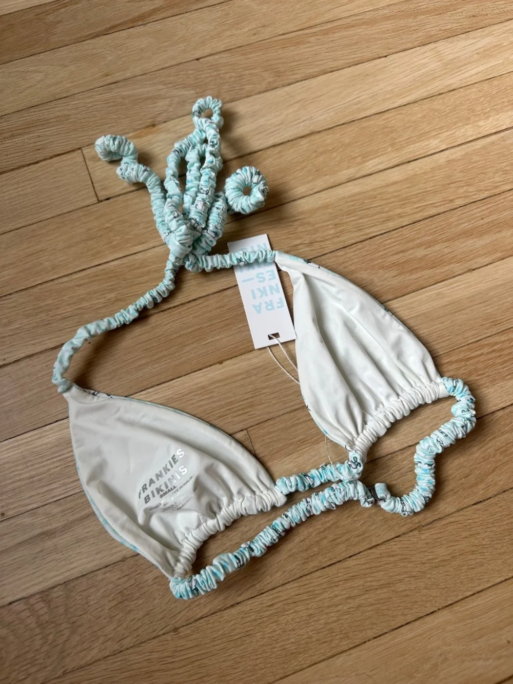 Frankie’s bikinis blue bikini top